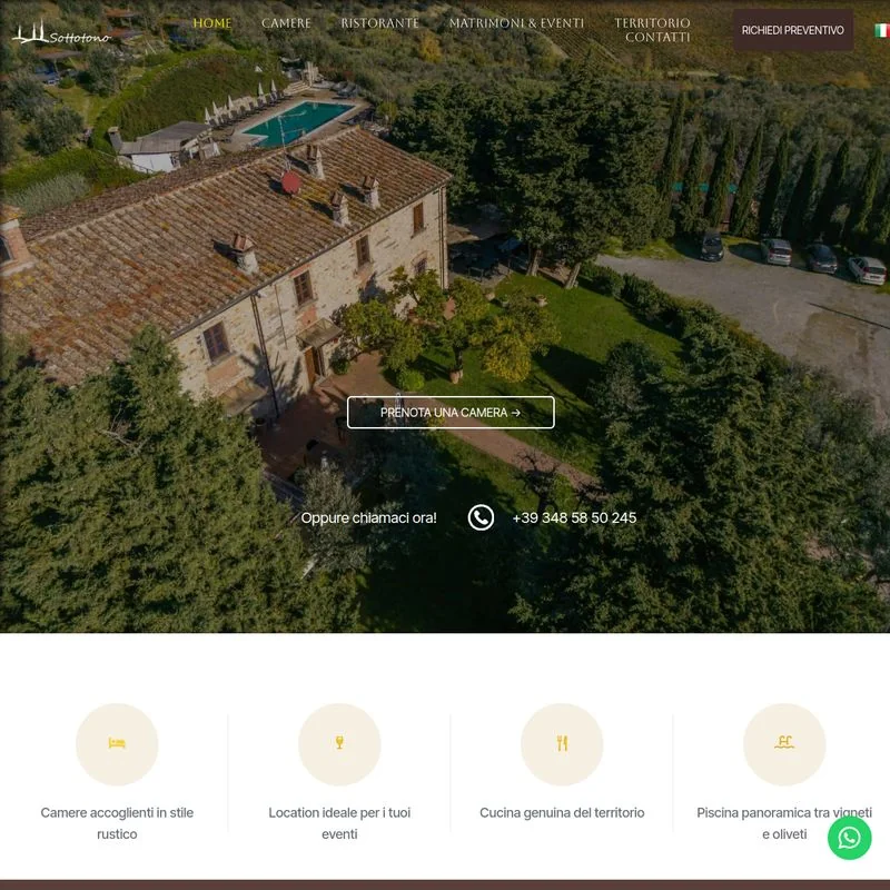 Anteprima sito Agriturismo Sottotono